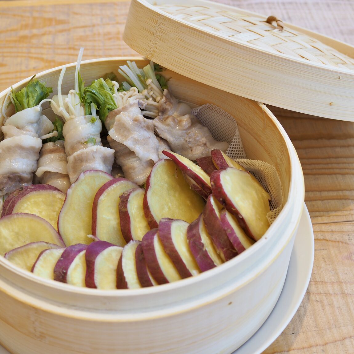 直江津】無印良品の蒸籠（せいろ）活用｜季節のお野菜蒸し｜ 無印良品